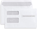 50 1099 Tax Envelopes Self-Seal Designed for printed 1099 Laser Forms - MISC - 1098-1099 R - DIV - INT, Double-Window Security For Quickbooks or Tax Software - 5 5/8 Inch x 9 Inch, 50 Envelopes