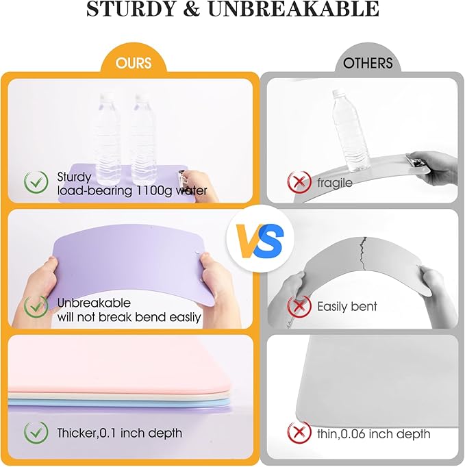 TFDLCG zm 2 PCS Purple Clipboard with Pen Holder,Standard A4 Letter Size,Nursing Clip Boards 8.5x11 Heavy Duty,Low Profile Clipboards for Women Kids Teacher,School Office Home