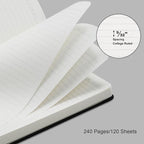 COMIX 12 Pack Lined Journal Notebooks for Work, 240 Pages, Medium 5.5" x 8.3", Hardcover Journaling Notebook for Women & Men, Fits for School Home Church