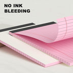 AILZFEI 6pcs Small Note Pad 5x8 College Ruled Pink Legal Pads Paper Notepads 6 Pack Study Back Writing Pads 5 x 8 Legal Pads Perforated Narrow Ruled Pads of Paper Pink