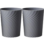 HOLTPHILI Small Bathroom Trash Can 1.8 Gallon Garbage Can Waste Basket Recycling Bin for Dorm Bedroom Office Kitchen,2 Pack Grey