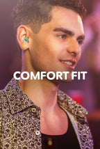 CURVD Live Stylish High-Fidelity Concert Earplugs for Live Events up to 14 dB Noise Reduction, 5 Tip Sizes & Carry Case