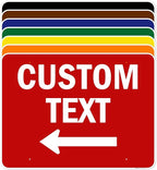 Custom Arrow,Custom Directional Sign, Left Arrow,36x48 Inches, Rust Free DiBound, Fade Resistant, Made in USA by My Sign Center