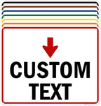 Custom Arrow,Custom Directional Sign, Down Arrow,24x30 Inches, 55 mil thick HDPE (high density polyethylene) Made in USA by My Sign Center