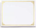 PaperDirect Gold on White Classic Specialty Certificates, 8½ x11, Foil Accents, 50 Count, Certificates And Awards Paper, For School, Work, Diplomas & Award Certificates