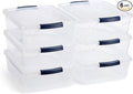 Rubbermaid Cleverstore 17 Qt Clear Storage Bins with Lids, 6-Pack, Stackable, BPA-Free, Made in USA