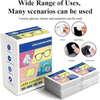 Pre-Moistened Lens Cleaning Wipes, Cleaning Wipes for Glasses, Computer & Laptops Screens, Smart Phones, Optical Lens, Goggles, and Watch Screen l Quick-Dry and Scratch-Free (Multicolor)