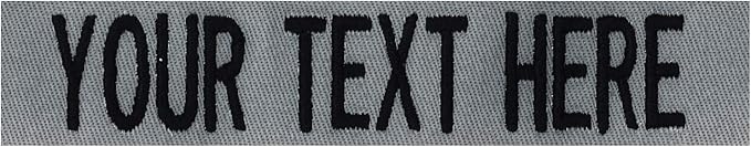 Custom Uniform Name Tapes Solid Colors. Made in The U.S.A. Ships Under 24 Hours. Foliage Fabric, 5 Inch Sew on