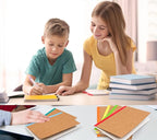24 Pack A5 Kraft Notebooks Journal Notebook Lined Journal Bulk Writing Diary Subject Notebooks Planner with Thick Paper, 60 Pages, 30 Sheets, 8.3x5.5 inch