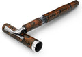 Jaipur V2 Piston Filled Refillable Fountain Pen - Brown Ultra Flex Cursive Pen w/Stainless Steel Nib - Luxury Pens w/Acrylic Body & Ebonite Feed - Fountain Pens for Journaling & Calligraphy
