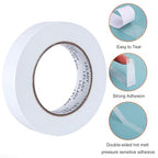 LELADY Double Sided Tape 1 Inch x 40 Yards- 2 Rolls Double-Sided Adhesive Sticky Tape, High Adhesive Double-Sided Tape, for Arts, Crafts, Office School Stationery Supplies