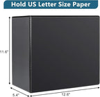 CIXILDTS 5" 3 Ring Binder, Standard 5-Inch Slant-D Ring Binder Fit Letter Size Paper, Presentation View Binders, 2 Packs, Black