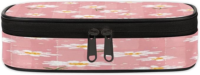 Pardick Flower Daisy Pencil Case，Big Capacity Pencil Pouch Coin Pouch Stationery Organizer For Teen School