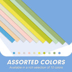 Two Pocket Folders, RAZCC 100 Pack File Folders with Pockets Fit Letter Size Paper, Thick Paper File Folder for School Office Business Home, Assorted 10 Colors
