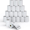 MFLABEL 4x6 Thermal Shipping Labels - 100 Rolls of 250, Perforated & Smudge-Proof Direct Thermal Labels Compatible with Rollo, Zebra, for Amazon UPS FedEx Shopify