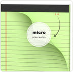 AILZFEI 6pcs Small Note Pad 5x8 College Ruled Green Legal Pads Paper Notepads 6 Pack Study Back Writing Pads 5 x 8 Legal Pads Perforated Narrow Ruled Pads of Paper Green
