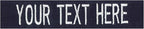 Custom Uniform Name Tapes Solid Colors. Made in The U.S.A. Ships Under 24 Hours. Blue Webbing, 4 Inch Hook Fastener (Uniform Ready Fastener)