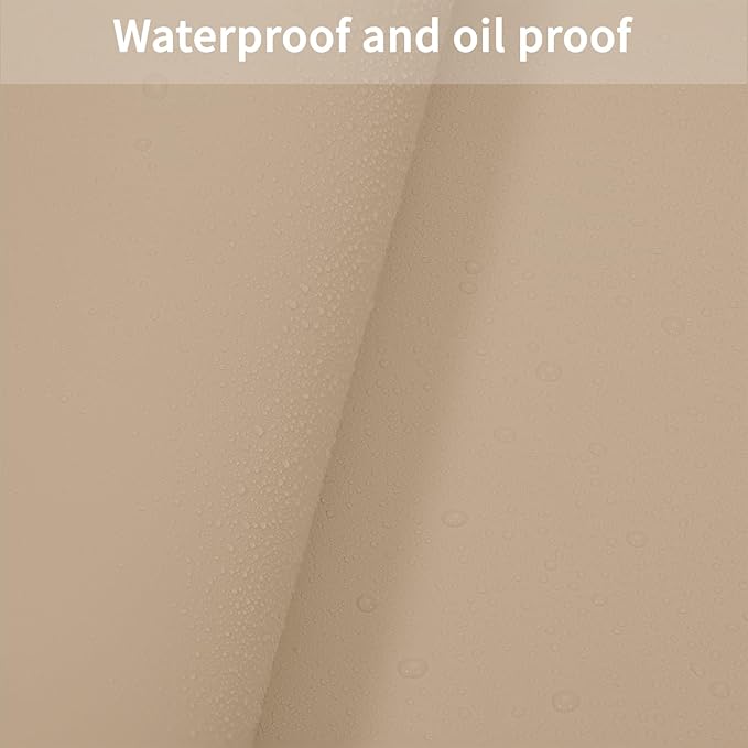 Zinkooat Leather Table Cover,1.8mm Thick,36x60 Inch Table Protector,Table Protector for Dining Room Table,Dining Table Cover,Table Cover Protector,Dining Table Pad Protector(Light Brown+Gray,36x60)