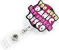 Generic Retractable Badge Reel with ID Clip Acrylic Text Badge Holder for Nurse, Doctor, Office Worker, Teacher, Students