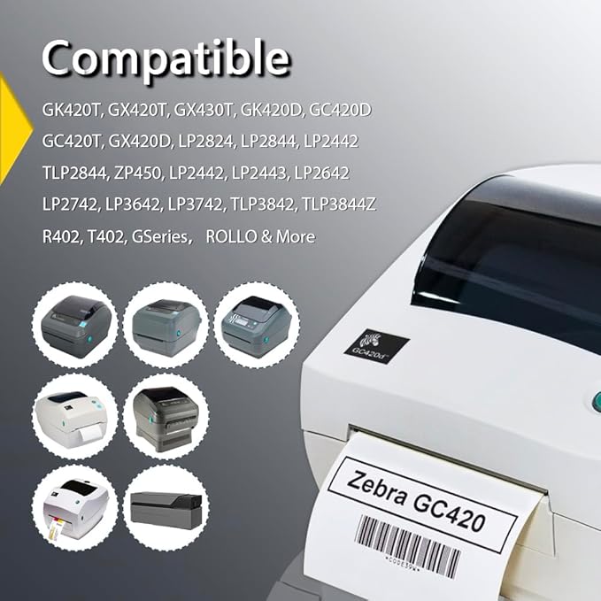 BETCKEY - 2.25" x 1.25" UPC Barcode & Multipurpose Labels Compatible with Zebra & Rollo Label Printer,Premium Adhesive & Perforated[Orange, 6 Rolls, 6000 Labels]