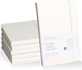 EMOMAS Lined Journal Notebook, 6Pack Hardcover Notebook for Men & Women – Journals for Writing, Work, School, Home & Daily Notes, 160 Pages – Medium A5, 5.7"x8", 100 gsm Thick Paper (White)