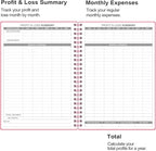 Heveboik Income & Expense Log Book - A5 Income and Expense Tracker for Small Business, Accounting Bookkeeping Tracking for Woman and Man, 5.8" x 8.3", Pink
