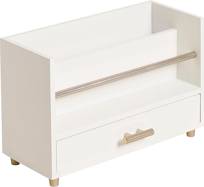 U Brands Juliet Letter Sorter, Office Supplies, Off-White and Gold, 1 Count