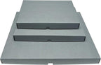 Lineco Folio Storage Box, Clamshell Design with Metal Edge. 11.5x17.5x1.75 Inches, Archival Boxboard, Preserve Photos, Cards, Magazines, Documents, Art, Ephemera, Family Records, Gray, Pack of 1