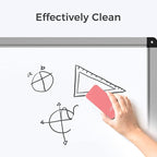 loukin 2 Pack Magnetic Dry Erase Eraser, Whiteboard Eraser, Glass Board Remover, 3.4 fl oz Whiteboard Cleaner * 2 Included, for Classroom, Home and Office Use (Pink)