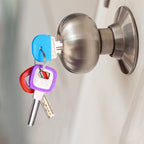 Blulu 80 Pieces 1Inch Colored Key Covers Caps Tags Covers Set Plastic Key Color Identifier Rings Toppers(Classic Color)