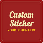 100-500 Pcs Custom Stickers Personalized Stickers Customized Labels with Any Design Image Logo Text for Business Logo Thank You Labels,1/2/3/4 inch Custom Stickers(Square)