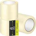 Fainne Masking Tape Bulk General Purpose Masking Painting Tape 55 Yards for Painting Home Office School Stationery Arts Crafts Basic Use, Easy Removal(3 Rolls,6 Inch)
