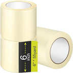 Fainne Masking Tape Bulk General Purpose Masking Painting Tape 55 Yards for Painting Home Office School Stationery Arts Crafts Basic Use, Easy Removal(3 Rolls,6 Inch)
