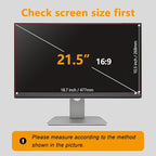 NeoBluTech 【50 Pack】 21.5 Inch Privacy Screen Protector for 16:9 Widescreen Monitors Desktop Anti-Glare Blue Light Filter Anti-Spy Film Relieves Eye Strain Easy Install