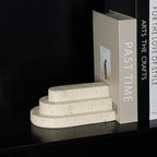 Book Ends for Heavy Books, Decorative Bookends for Shelves, Durable Book Holder & Shelf Decor, Non-Slip Book Stopper, Office Bookshelf Organizer (Set of 2)