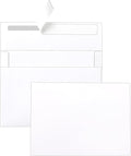 Silunkia Single Panel White Thank You Cards and Envelopes 4.25 x 5.5 Heavyweight Blank Flat Cardstock and A2 Envelopes Printable Self Seal 20 Packs for Wedding Invitations, Baby Shower, Greeting Cards