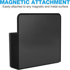 MoKo Magnetic Dry Erase Marker Holder, Pen Pencil Holder Storage Organizer for Whiteboard, Refrigerator, Locker and Other Magnetic Surfaces - Black