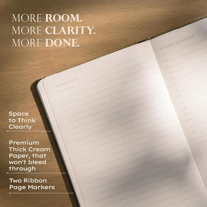Anecdote 2026-2027 Planner: A Monthly, Weekly & Daily Planner with Calendar | 8.5" x 5.2" | Hardcover To-Do List Organizer, Planning Your Success, Start Anytime, Achieve Productivity Goals (Mustard)