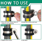 OURU 110PCS Cable Clamps Assortment Kit,10 Sizes—1/4" 5/16" 3/8" 1/2" 5/8" 3/4" 1" 1-1/4" 1-1/2" 1-3/4" Stainless Steel Rubber Coated Cushioned Insulated Cable Clamp,Automotive Wire Pipe Clamps
