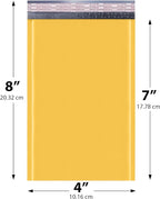 Kraft Small Bubble Mailers 4x8 Inch #000 - Thick & Durable, Padded Envelopes, Bubble Mailing Envelopes, Self Seal Bulk Pack, 1000 Count, Trading Card Sports card Shipping