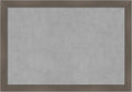 Amanti Art Grey Framed Magnetic Board 18x26 Medium Vision Board for use with Magnets, 100% Metal Sheet to Display Items as Office Decor or for Home Organization in mudroom, Kitchen or Kids Room