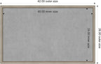 Amanti Art Silver Framed Magnetic Board 26x42 Large Vision Board for use with Magnets, 100% Metal Sheet to Display Items as Office Decor or for Home Organization in mudroom, Kitchen or Kids Room