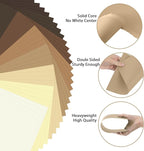 OcePor 80 Sheets Brown Cardstock Paper, Colored Printer Paper 8.5 x 11, Thick Construction for Cards Making, Scrapbook，Office Printing, Invitations, Certificates，DIY Crafting 92 lb/250gsm