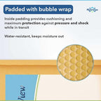 Kraft 12.5x19.5 Large Bubble Mailers #6 | Self Seal Padded Envelopes | Air Lined Cushioned Yellow Bubble Mailer | Usable Size 12.5x18 | 50 Pack Bulk | Lightweight shipping Bags | Made in USA