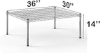 Regal Altair 30''W x 36''L x 14''H Chrome Plated Wire Dunnage Rack | Off The Floor Storage