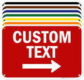 Custom Arrow,Custom Directional Sign, Right Arrow, 12x18 Inches, 55 mil thick HDPE (high density polyethylene) Made in USA by My Sign Center
