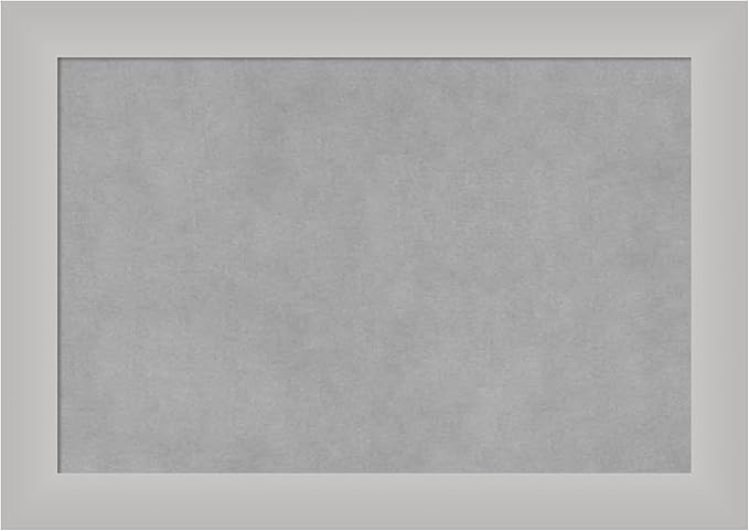 Amanti Art Silver Framed Magnetic Board 15x21 Small Vision Board for use with Magnets, 100% Metal Sheet to Display Items as Office Decor or for Home Organization in mudroom, Kitchen or Kids Room