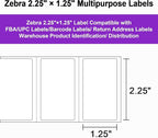 12 Rolls 12000 Labels 2.25" x 1.25" Direct Thermal Labels - AveneMark Perforated for Barcode Address Labels - Postage Shipping Labels Compatible with Rollo & Zebra Desktop Printers,1000 Labels/Roll