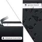 Metronic Poly Mailers 14.5x19 200Pcs Black, Large Shipping Bags for Clothing, Strong Adhensive Mailing Bags Shipping Envelopes Bags for Small Business