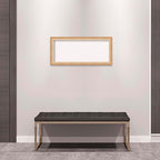 Amanti Art White Cork Board for Wall, 15x33 Vision Board with Gold Frame, Medium Corkboard Office Decor for Home Organization, Modern Contemporary Corkboard Pinboard to display items for home
